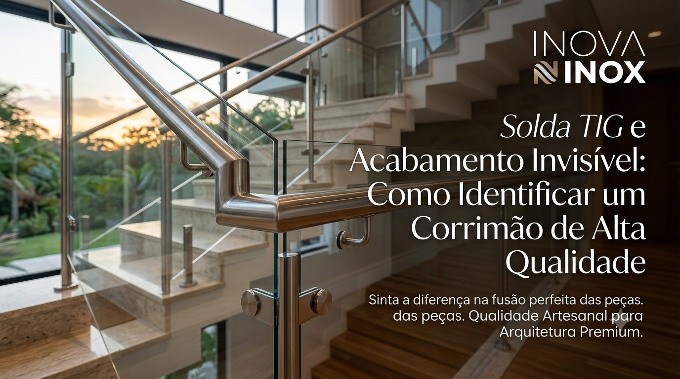 Solda TIG e Acabamento Invisível: Como Identificar um Corrimão de Alta Qualidade Pela União das Peças